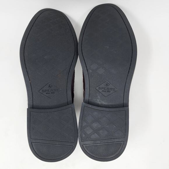 Sperry Top Sider Smoking Slipper Men 10 Overlook Burgundy Pony Anchor  STS18367 - Picture 10 of 13